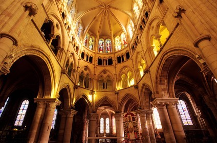 France, Haute Marne, Montier en Der, St Pierre St Paul Benedictine abbey founded in the 7th century