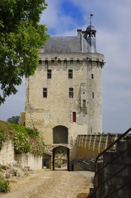 France, Indre et Loire (37), Vallée de la Loire classée Patrimoine Mondial de l' UNESCO, Chinon, le château, la Tour de l'Horloge (musée Jeanne d'Arc)
