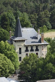 France, Alpes de Haute Provence, Ubaye valley, Jausiers, mexican villa known as Villa Morelia built for the four brothers Audiffred, former traders and shop owners of the Al Puerto de Liverpool in the city of Morelia in Mexico