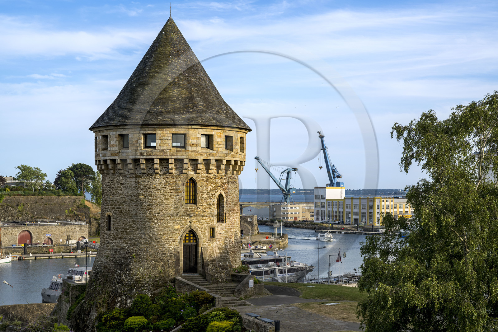 France, Finistère, Brest, Recouvrance district,  the Motte-Tanguy Tower