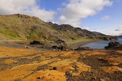 Iceland, Reykjavik region, Krisuvik Valley, Kleifarvatn Lake