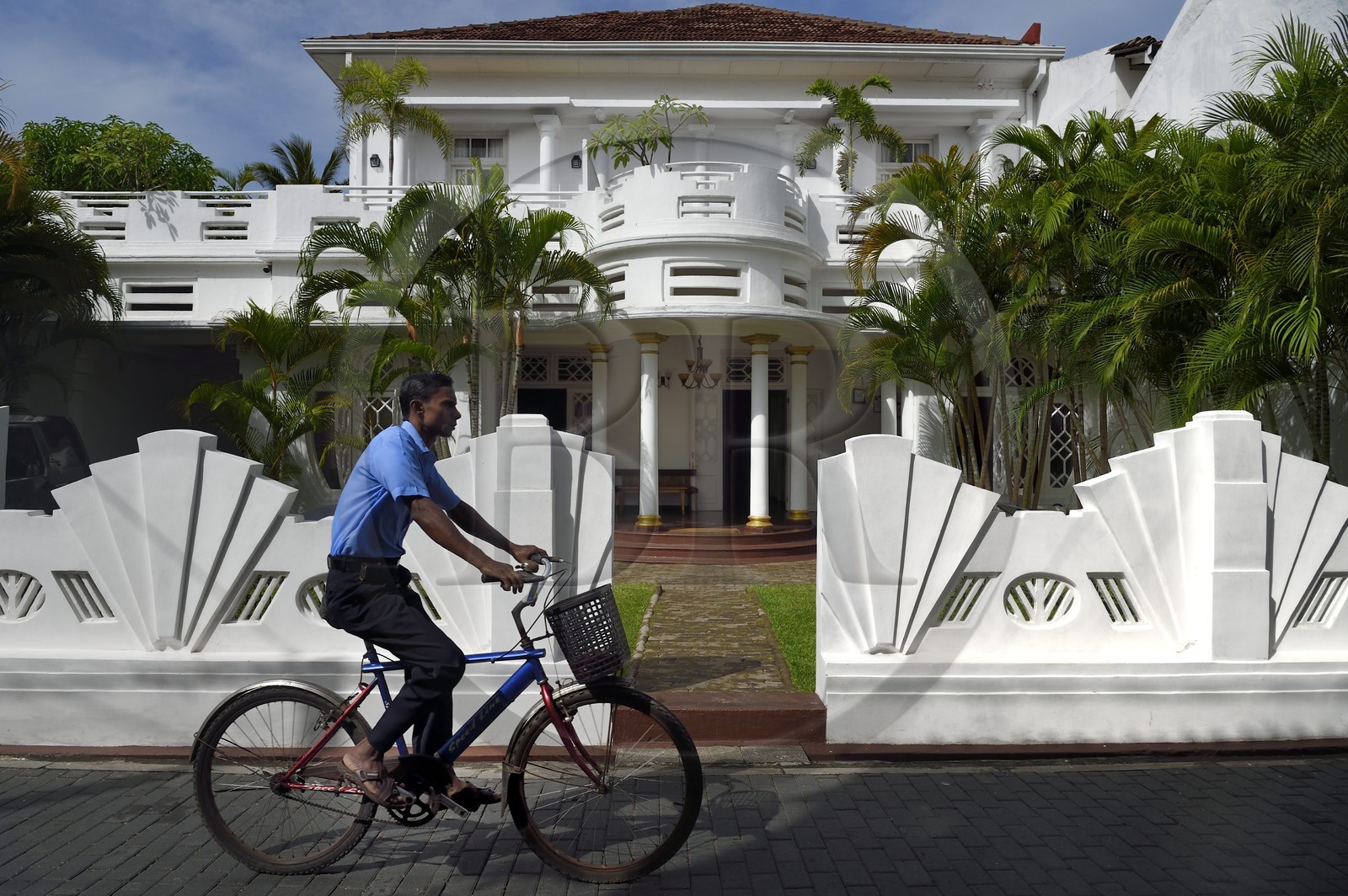 Sri Lanka, Province du Sud, Fort de Galle, classé Patrimoine Mondial de l'UNESCO, Deco Hotel dans lighthouse street