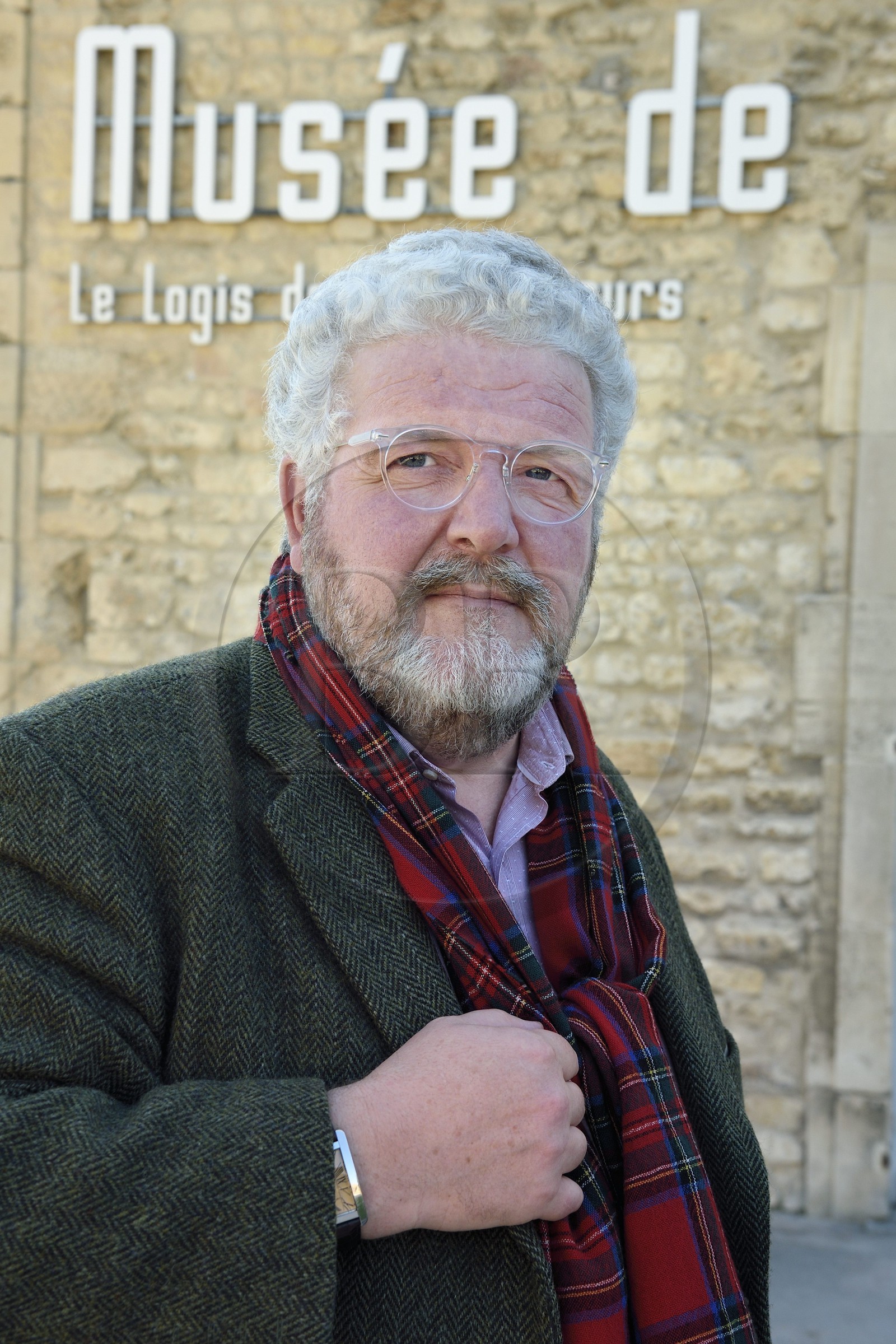 France, Calvados, Caen, the ducal castle of William the Conqueror, Jean-Marie Levesque, Curator of the Normandy Museum