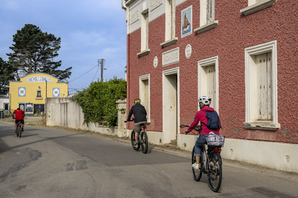 France, Morbihan (56), Ile de Groix, Le Bourg, le Cinéma des Familles, cinéma associatif géré par l'association Cinéf'iles