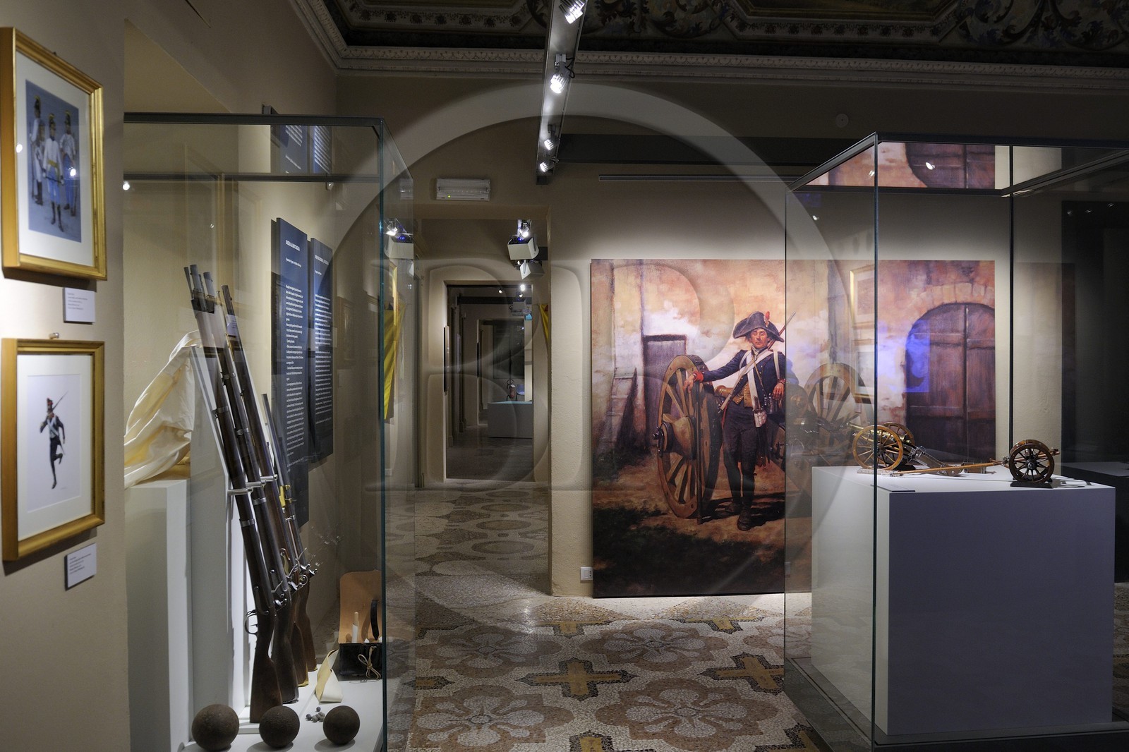 Italie, Piémont, Marengo Museum, la bataille de Marengo eut lieu le 14 juin 1800 près de la ville de Alessandria à 70 km au nord de Gênes entre les victorieuses forces françaises de Napoleon Bonaparte et l'armée autrichienne