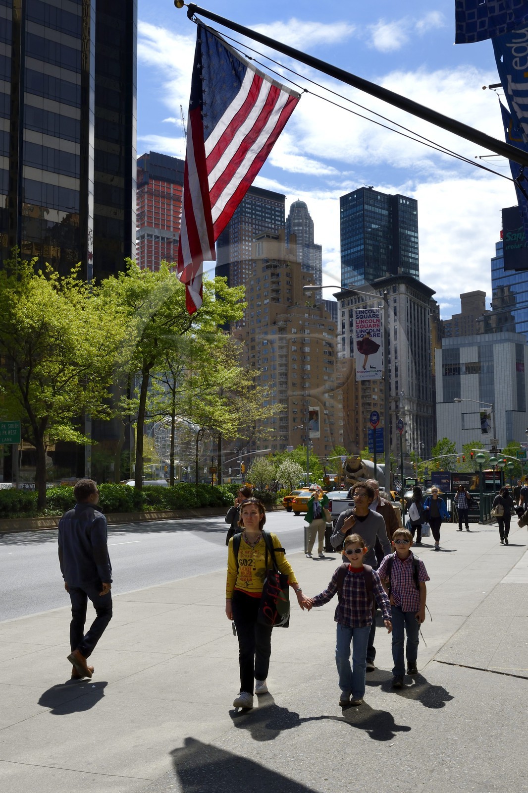 Etats-Unis, New York, Manhattan, Broadway vers Columbus Circle
