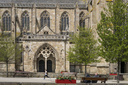 France, Côtes-d'Armor, Tréguier, Saint Tugdual Cathedral place du Martray