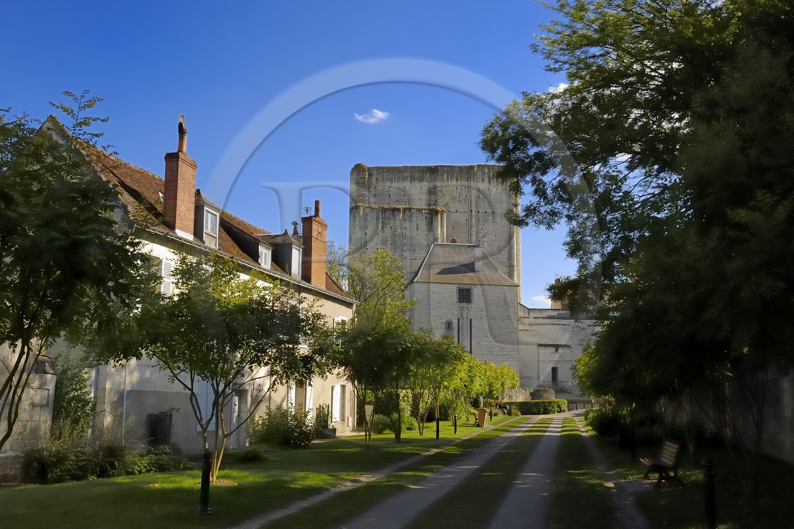 France, Indre-et-Loire (37), Loches, le donjon de la forteresse féodale