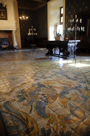 France, Loir-et-Cher (41), Vallée de la Loire classée Patrimoine Mondial de l'UNESCO, château de Chaumont-sur-Loire, salle du conseil