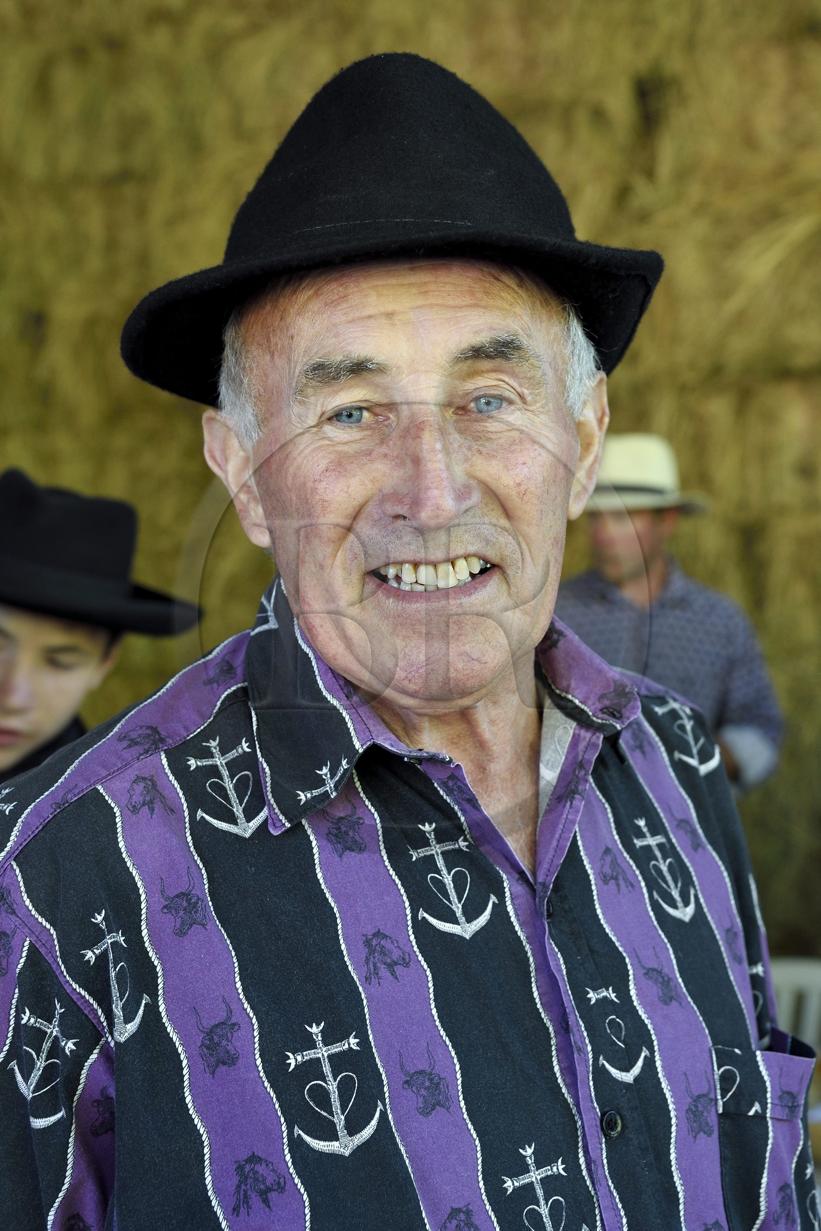 France, Bouches du Rhone, Parc naturel regional de Camargue (Regional Natural Park of Camargue), Mas du Menage, manade Saint Antoine (Cauzel), the gardian Jules Julien and his horse