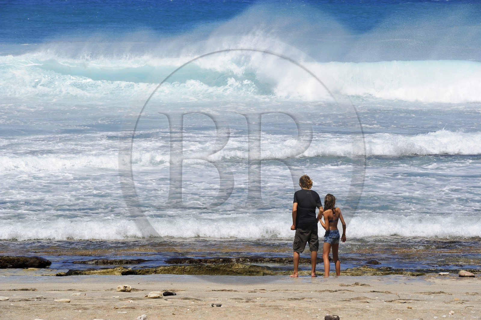 France, île de la Réunion, la côte sud, plage de Grand-Anse