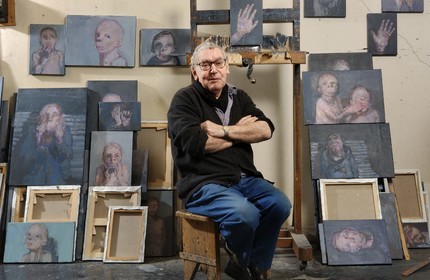 France, Seine-Saint-Denis (93), atelier de Bagnolet, Jean Rustin