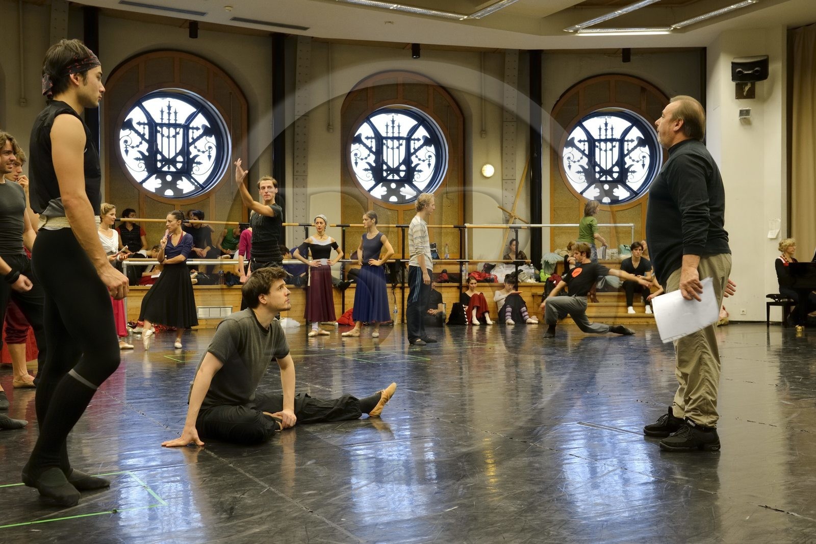 France, Paris (75), Opéra Garnier, répetition de Don Quichotte, assistant maitre de ballet Fabrice Bourgeois