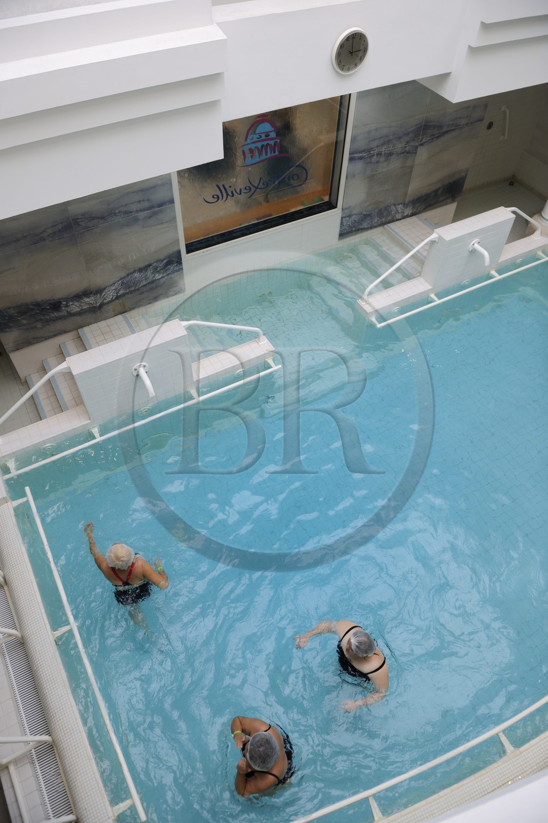 France, Vosges (88), Contrexéville, thermes de Contrexéville (Groupe Eurospa), la piscine