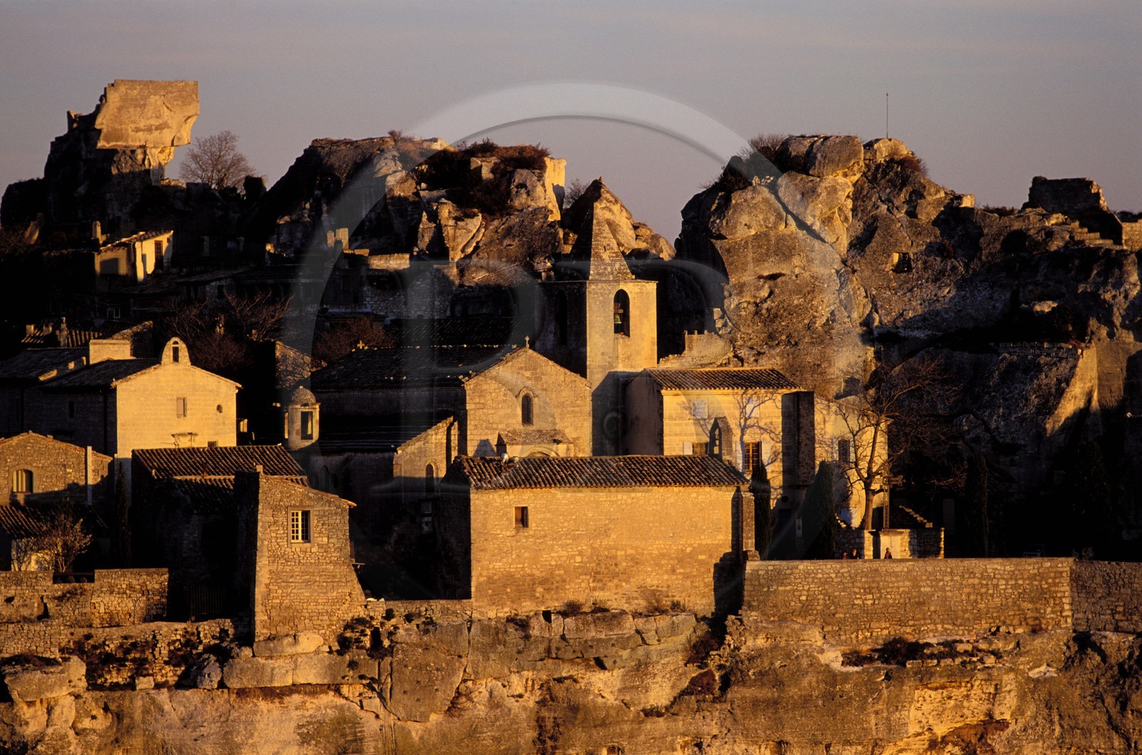 France, Bouches du Rhone, Les Baux de Provence village, labelled Les Plus Beaux Villages de France (The Most Beautiful Villages of France), chapel of white penitents