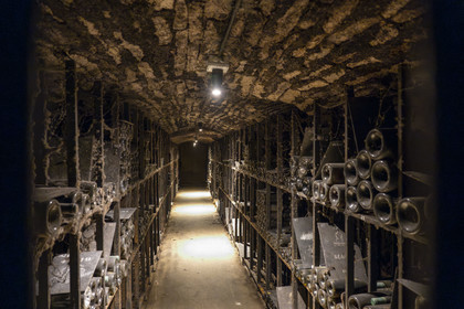 France, Côte-d'Or (21), les climats de Bourgogne classés Patrimoine Mondial de l'UNESCO, Beaune, les caves de la Maison Patriarche, société viticole de négociant-éleveur