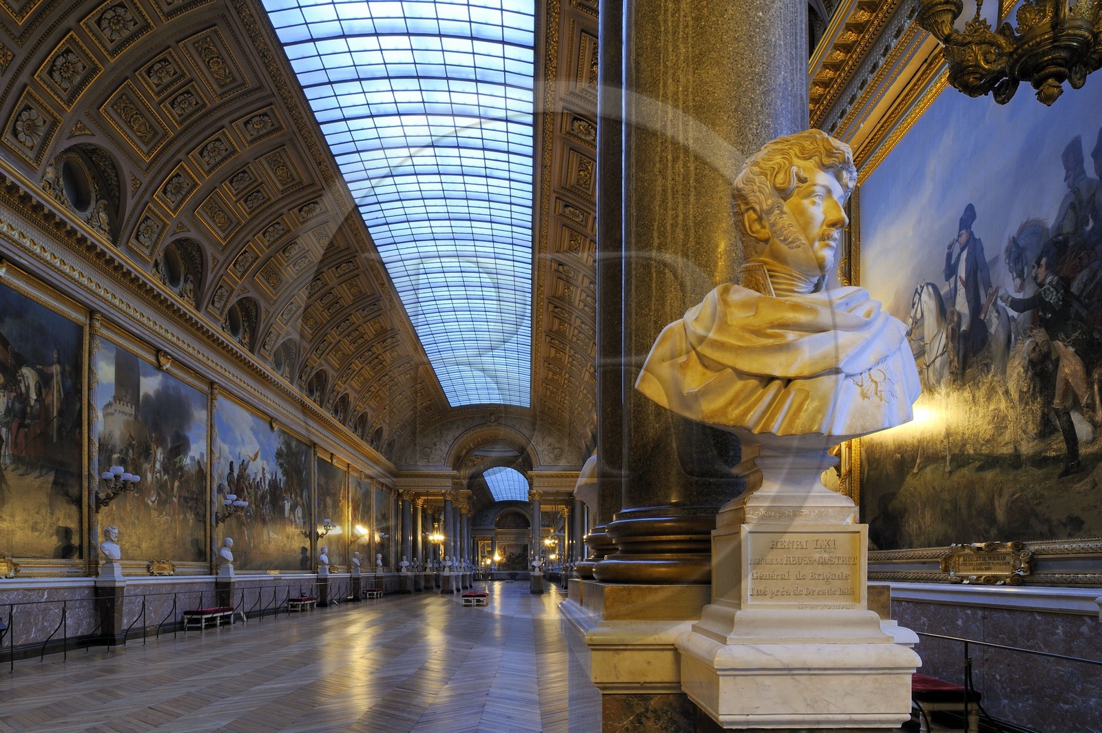 France, Yvelines, Chateau de Versailles, listed as World Heritage by UNESCO, Musee de l’Histoire de France (Museum of the French History) created by King Louis Philippe in the Midi Wing, Galerie des Batailles (Battles Gallery)