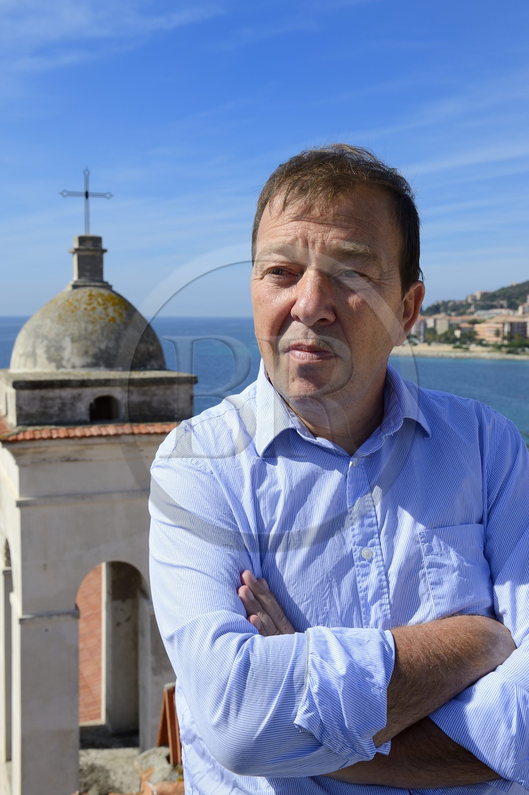 France, Corse-du-Sud (2A), Ajaccio, l'écrivain et historien Robert Colonna d’Istria