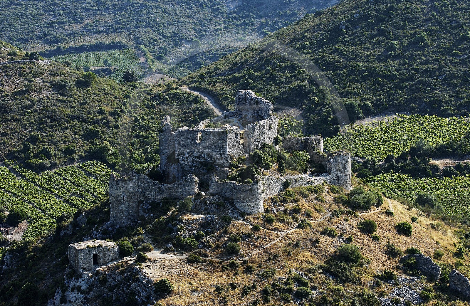 France, Aude (11), ruines du ch