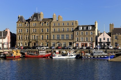Royaume-Uni, Ecosse, Iles Orcades, Mainland, port de pêche de Kirkwall,