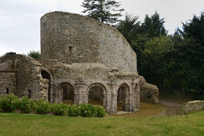 France, Cotes-d'Armor, former chapel of the eleventh century build by the Knights Templar on the model of the Holy Sepulchre of Jerusalem