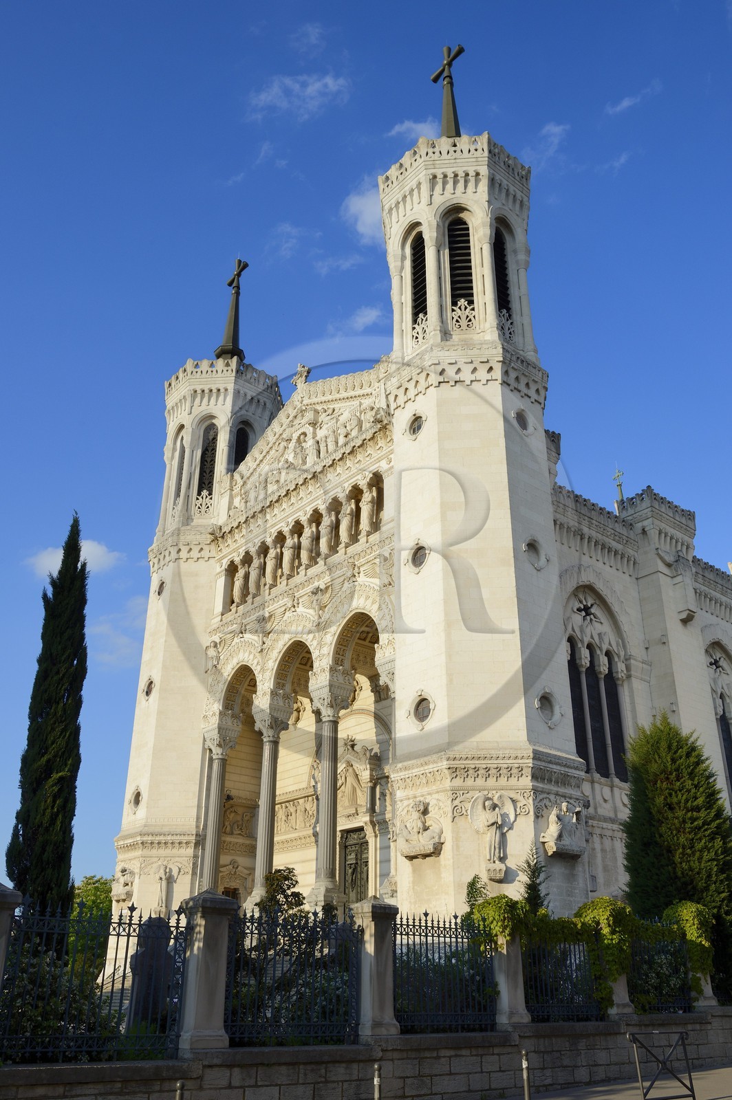 France, Rhône (69), Lyon, site historique classé Patrimoine Mondial de l'UNESCO, Basilique Notre Dame de Fourvière