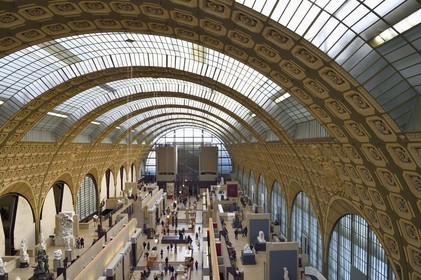 France, Paris (75), le musée d'Orsay, vue générale sur la nef