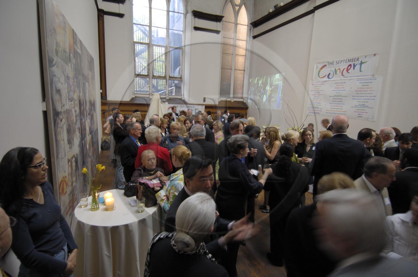 Etats-Unis, New York, Manhattan, soirée privée de donateurs dans l'atelier d'un artiste