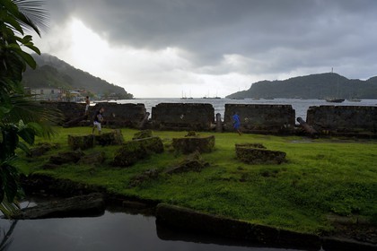 Panama, province de Colon, Portobelo, classé Patrimoine Mondial de l'UNESCO, fort San Jeronimo datant de l'époque espagnole