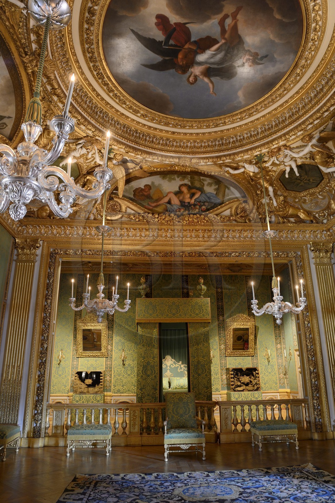 France, Seine et Marne, Maincy, Chateau de Vaux le Vicomte, the King’s chamber