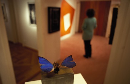 Suisse, région de Bern (Oberland Bernois), Saanenland, Gstaad, galerie d'art contemporain Saqqârah