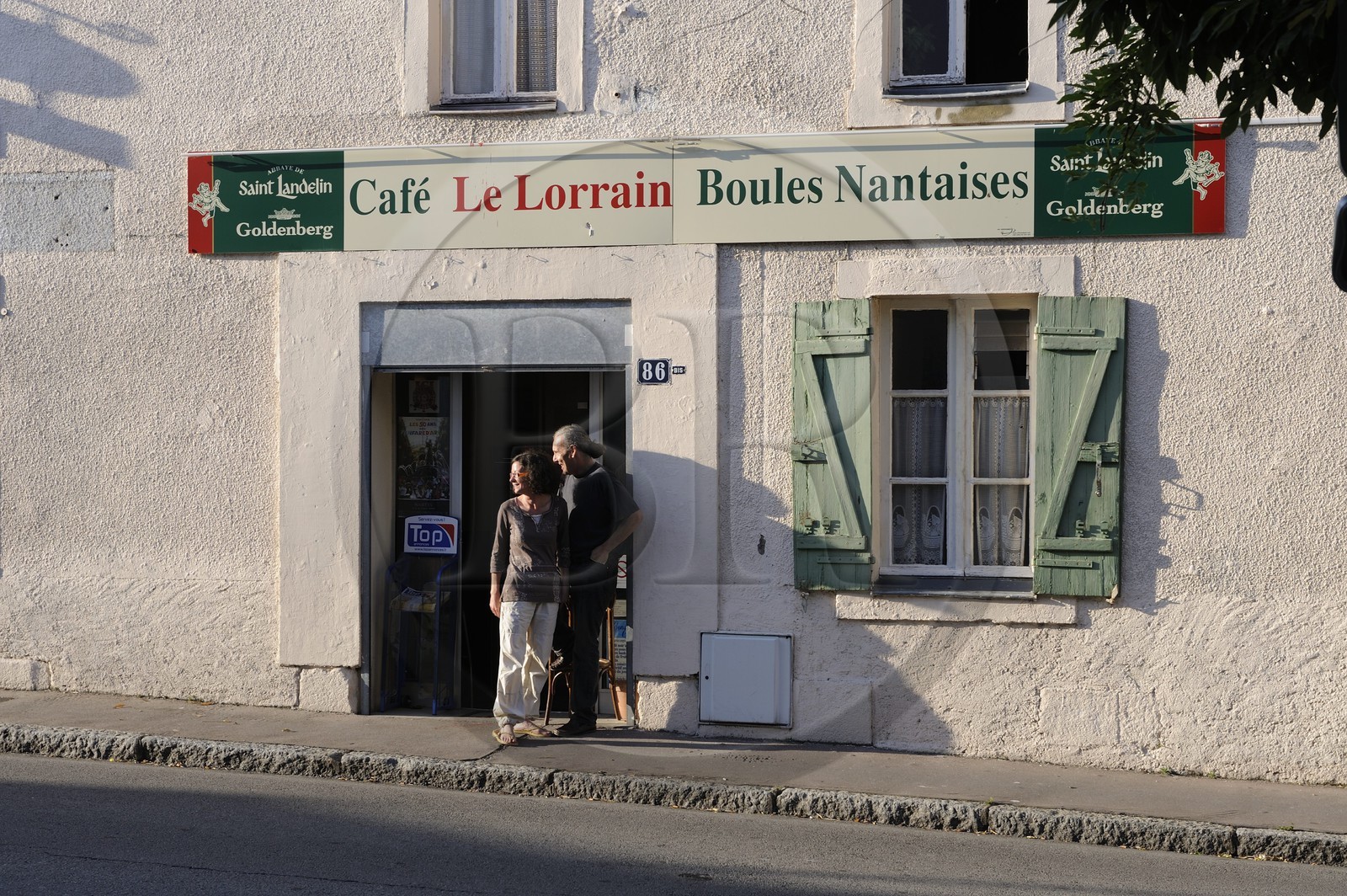 France, Loire-Atlantique (44), Nantes, jeu de Boule Nantaise au café Le Lorrain