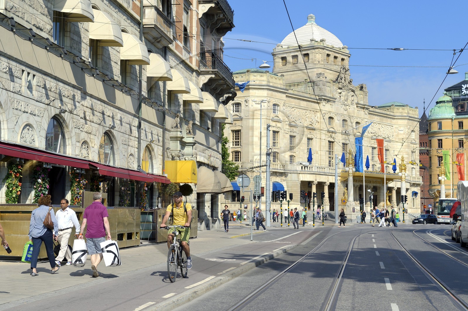 Suède, Stockholm, le Théâtre Dramatique royal (Kungliga Dramatiska Teatern) à Nybroplan