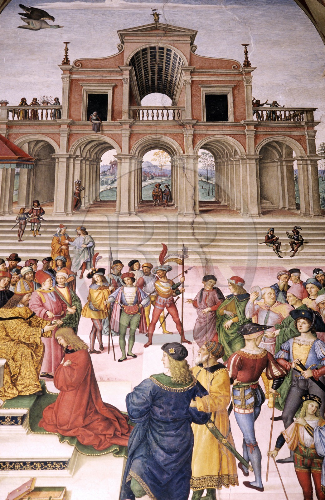 Italie, Toscane, Sienne, Duomo, Bibliothèque Piccolomini (Pie II)