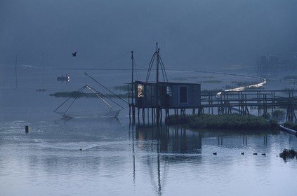 France, Côtes d'Armor, square dipping net