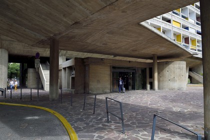 France, Bouches-du-Rhône (13), Marseille, oeuvre architecturale de Le Corbusier, classée Patrimoine Mondial de l'UNESCO, la Cité Radieuse par l'architecte Le Corbusier