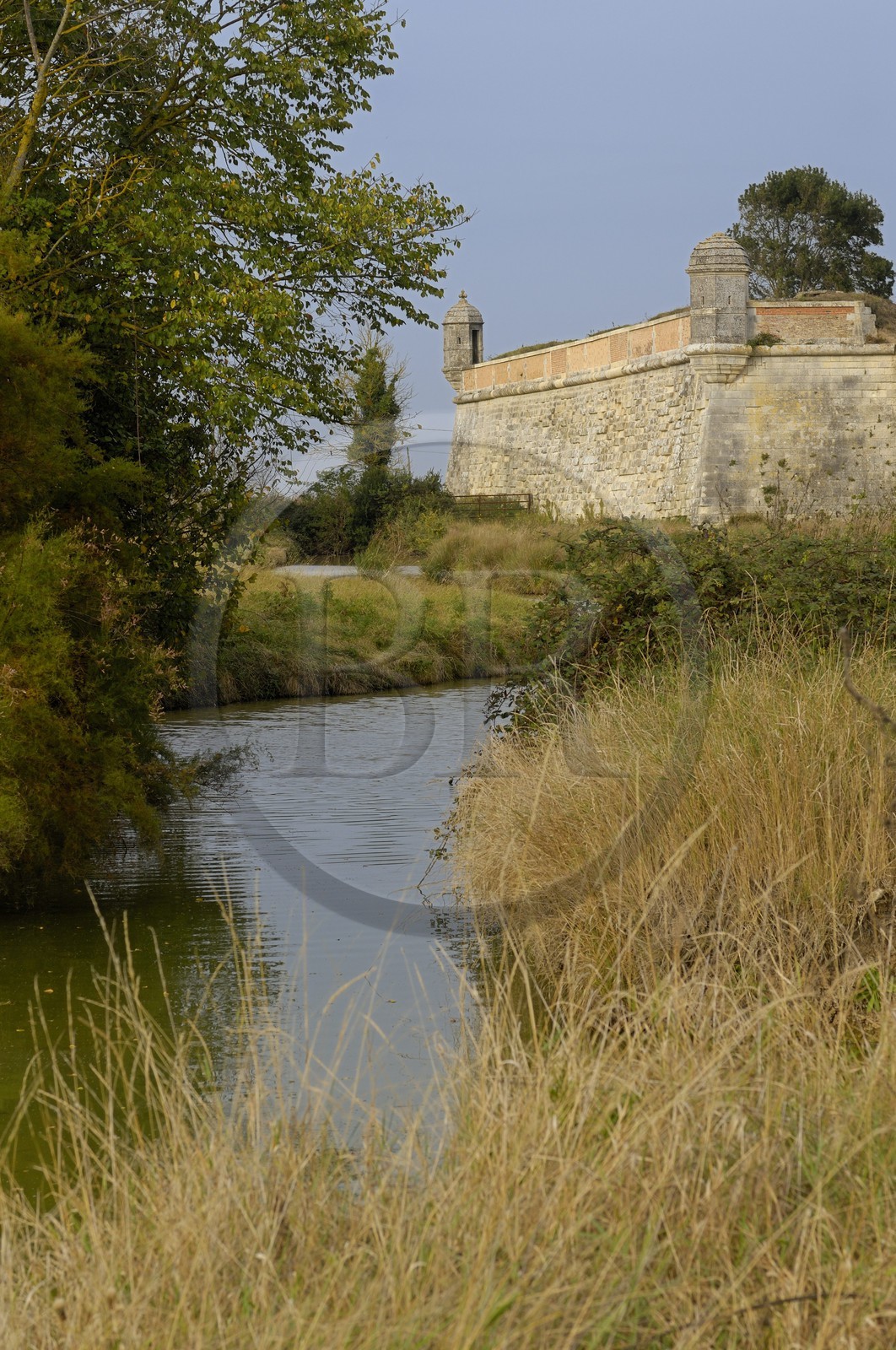 France, Charente-Maritime (17), citadelle de Brouage, les remparts surmontés d'échaugettes
