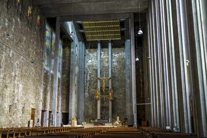 France, Finistère, Brest, the Saint-Louis de Brest church built between 1953 and 1958