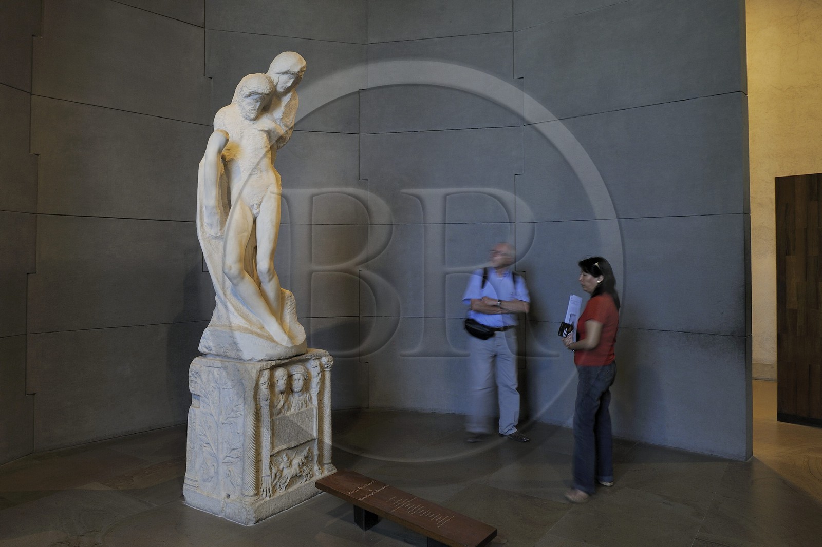 Italie, Lombardie, Milan, le Castello Sforzesco (château des Sforza), musée d'Art Ancien, la Pieta Rondanini de Michel-Ange, sa dernière œuvre restée inachevée