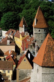 Estonia (Baltic States), Harju Region, Tallinn, European Capital of Culture 2011, the old town's ramparts (lower city)