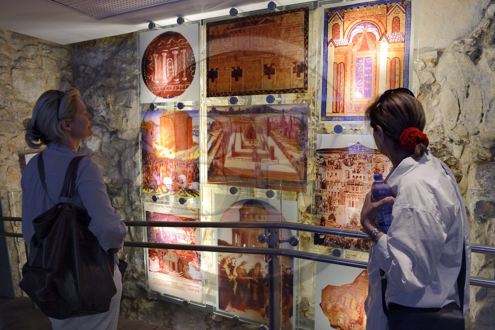 Israel, Jérusalem, Centre Davidson, le Temple de Jerusalem dans ses diverses représentation à travers le temps