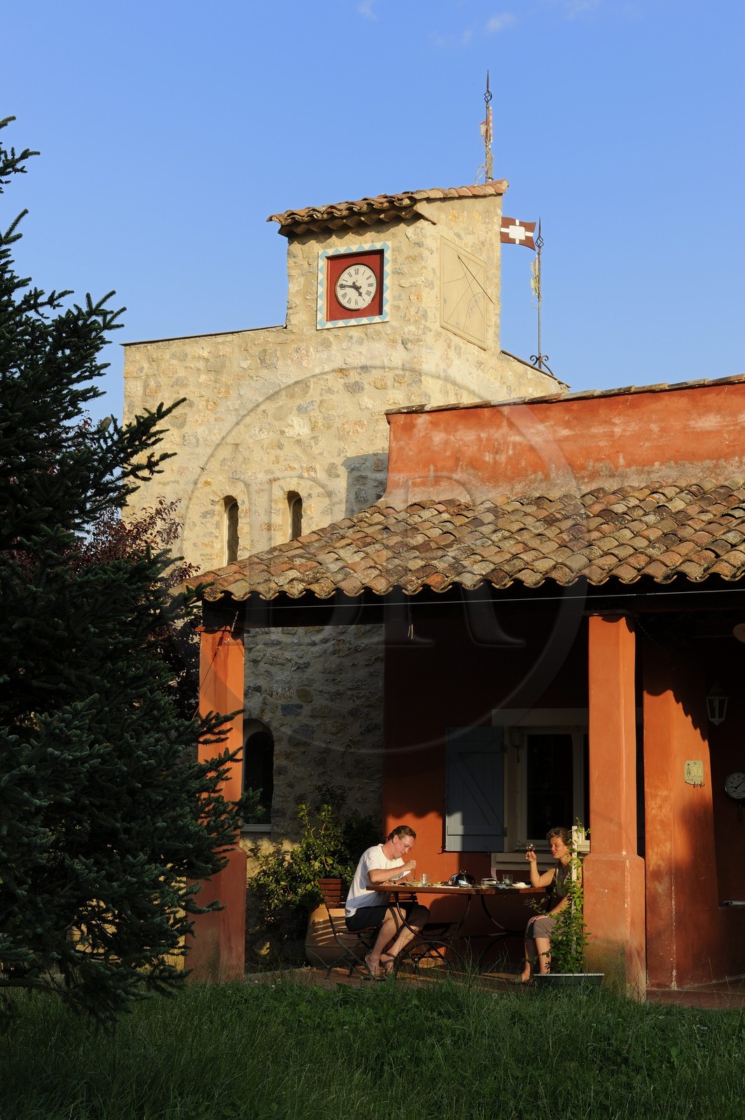 France, Var, Provence Verte (Green Provence), Bras village next to Saint Maximin, Le Peyrourier Bed & Breakfast, une campagne en Provence