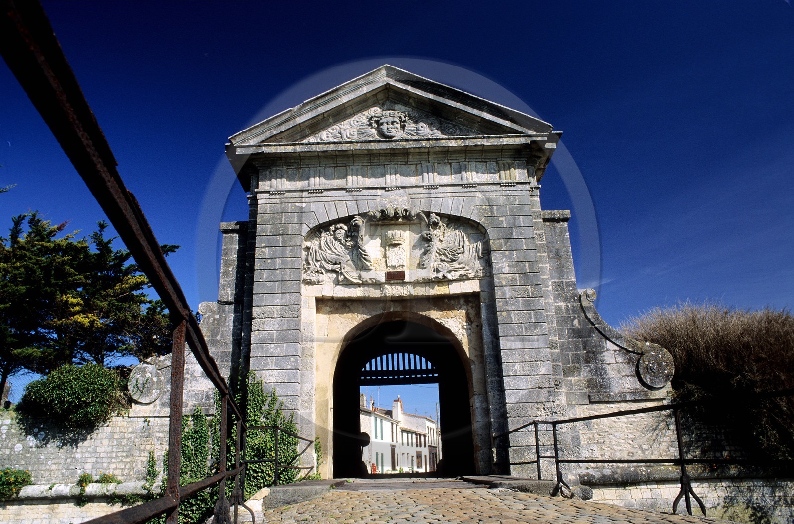 France, Charente-Maritime (17), île de Ré, entrée du fort de Saint-Martin-en-Ré