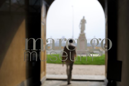 Italy, Piedmont, Marengo Museum, the Battle of Marengo was fought on 14 June 1800 between the victory French forces under Napoleon Bonaparte and Austrian forces near the city of Alessandria 70km north of Genoa
