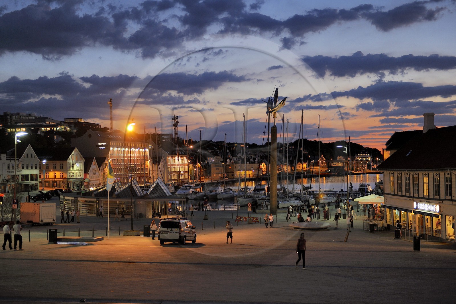 Norway, Rogaland County, Stavanger, the old harbour (Vagen)