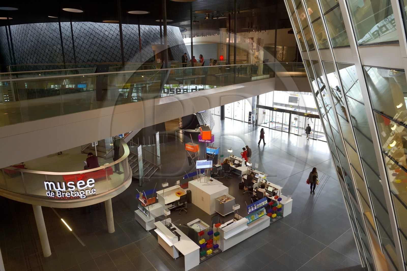 France, Ille-et-Vilaine (35), Rennes, Les Champs Libres de l'architecte Christian de Portzamparc, le musée de Bretagne,