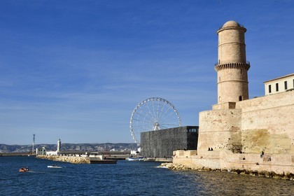 France, Bouches-du-Rhône (13), Marseille, le musée MuCEM en partie à l'intérieur du Fort Saint Jean