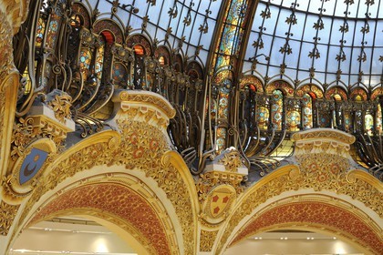 France, Paris (75), le grand magasin des Galeries Lafayette situé boulevard Haussmann
