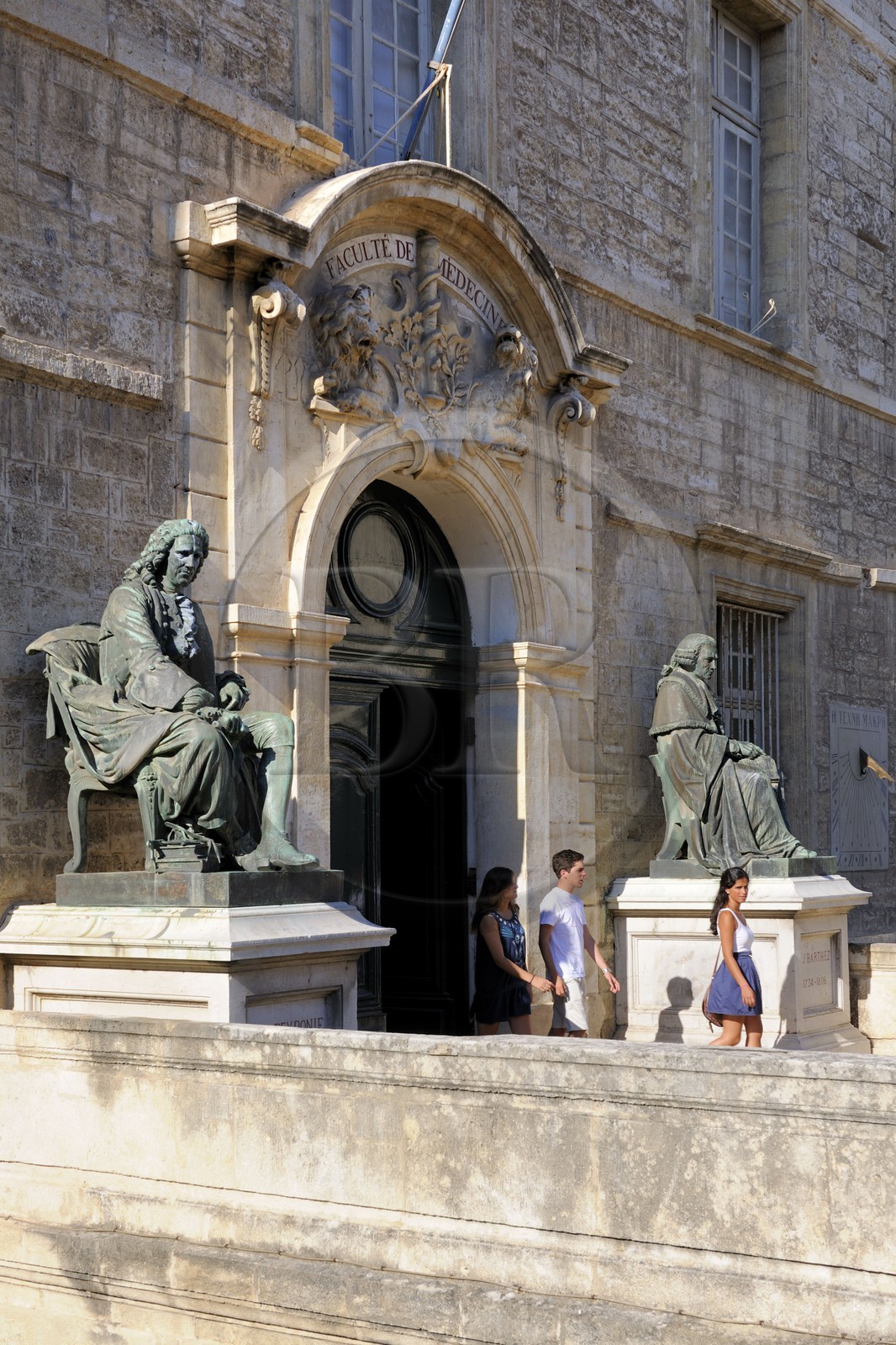 France, Hérault (34), Montpellier, centre historique, faculté de médecine, l'entrée principale