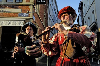 Belgium, Brussels, historical centre, Grand' Place listed as World Heritage by UNESCO, the Ommegang Festival